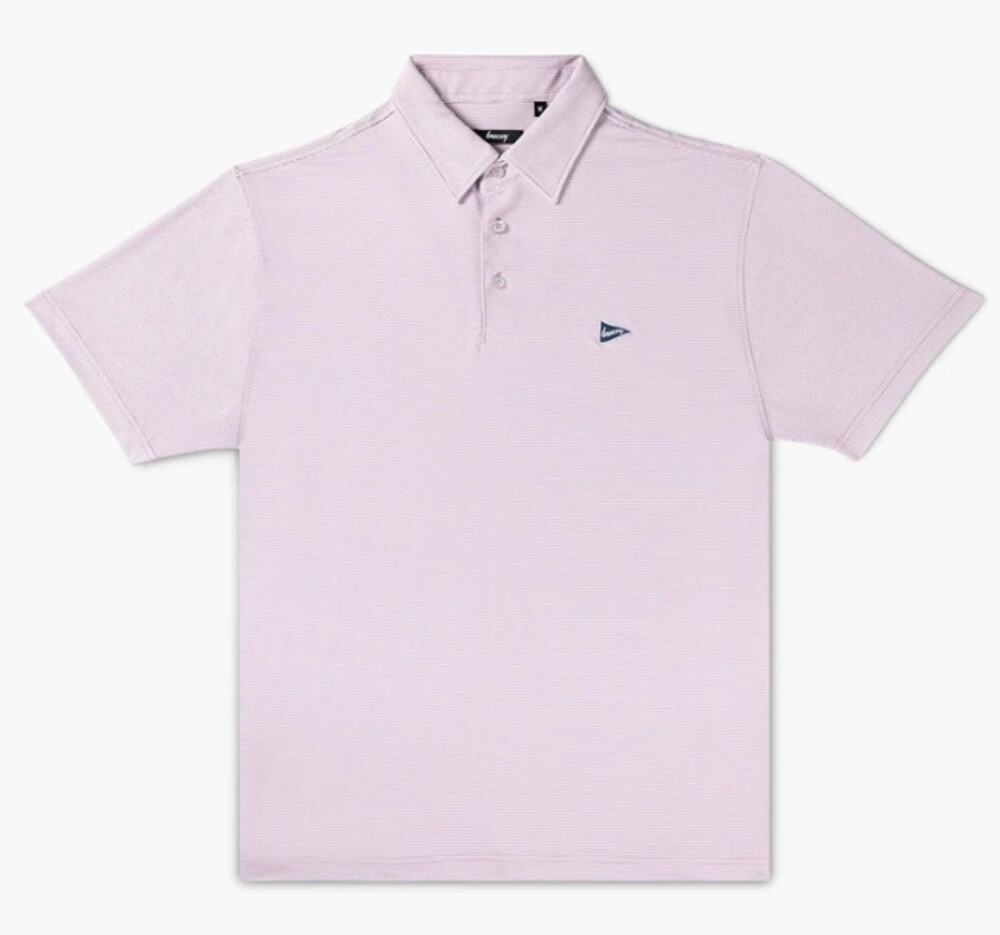 NWT Breezy Golf The Petal Stripe Polo Performance Golf Shirt Size 2XL